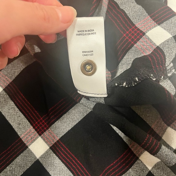 Beach Lunch Lounge Collection Size Small Button Down Flannel Pattern - Picture 6 of 9